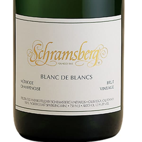Schramsberg Blanc de Blancs label